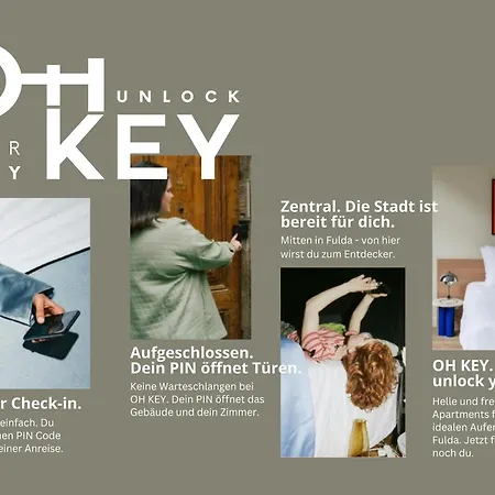 Aparthotel Oh Key - Unlock Your - Zentral In Fulda-city 3*