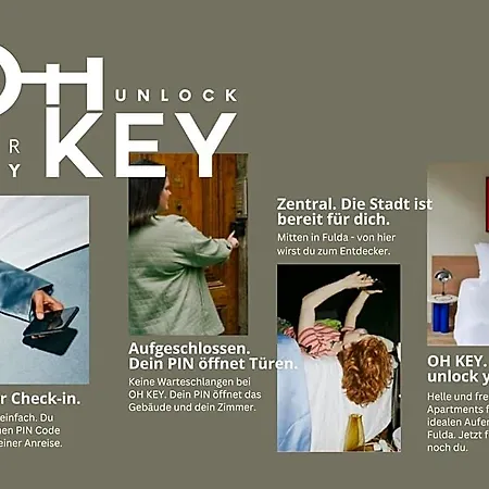Oh Key - Unlock Your - Zentral In Fulda-city Lejlighedshotel 3*