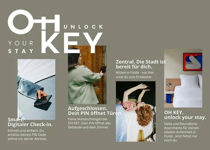 Lägenhetshotell Oh Key - Unlock Your - Zentral In Fulda-city 3*